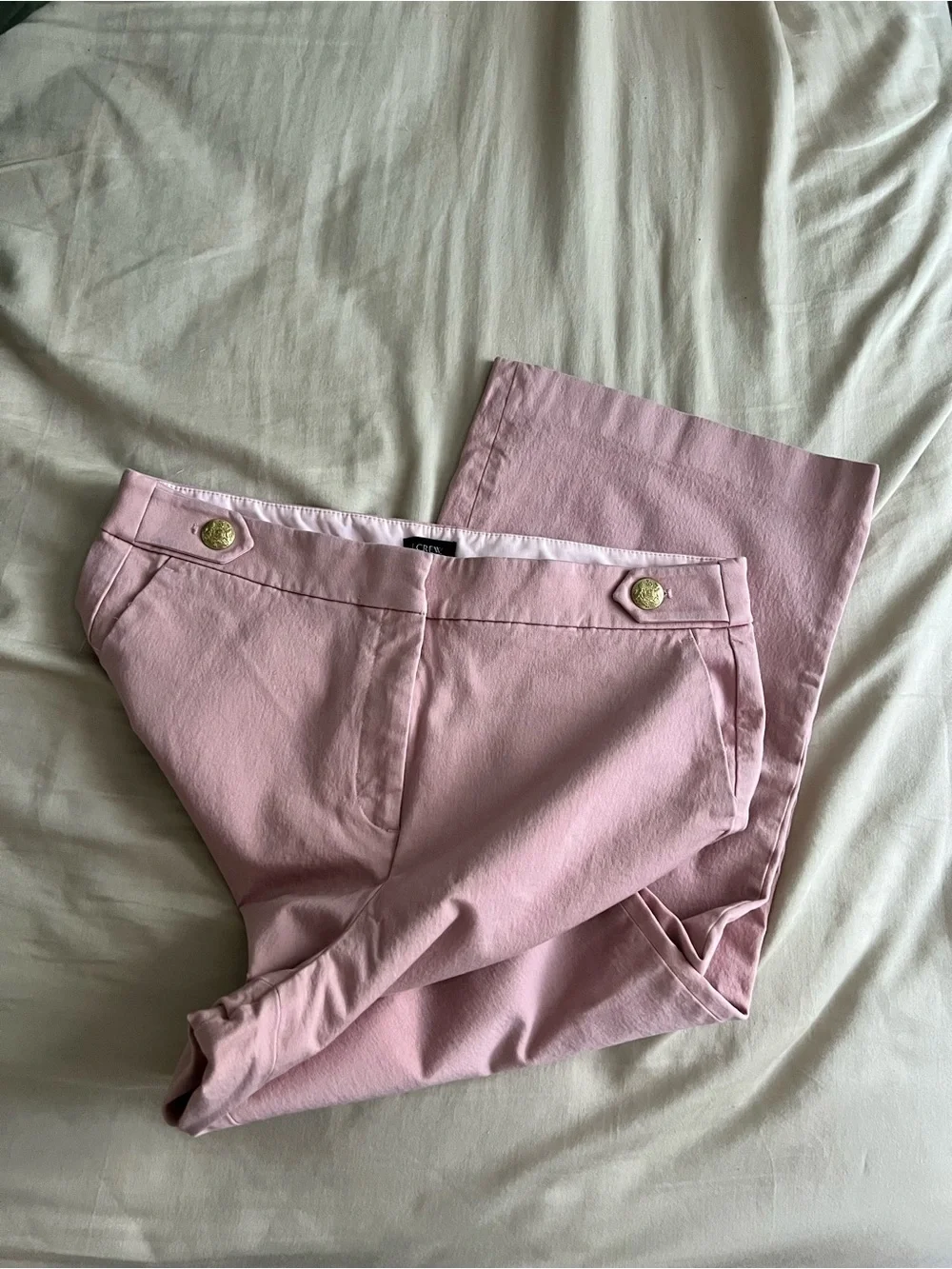 J. Crew Light Pink Flare Jeans